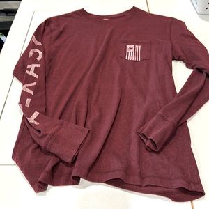 Youth long sleeve TEXAS shirt. Size small